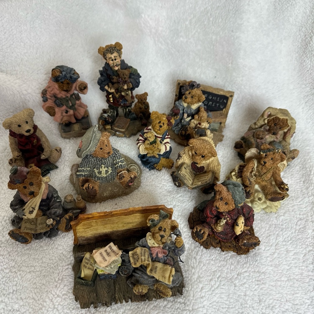 Boyd’s Bears and Friends Bearstone Collection Lot of 13 Resin Great Variety VTG
